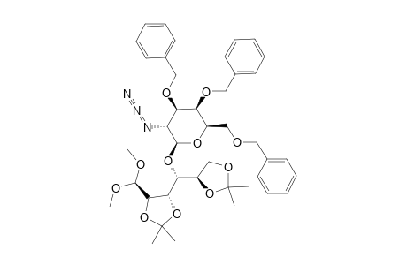 4-O-(2-AZIDO-3,4,6-TRI-O-BENZYL-2-DEOXY-BETA-D-GALACTOPYRANOSYL)-2,3:5,6-DI-O-ISOPROPYLIDENE-ALDEHYDO-D-GLUCOSE-DIMETHYL-ACETAL