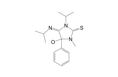 5-Hydroxy-1-methyl-5-phenyl-3-isopropyl-4-(isopropylimino)-2-thioxo-1,3-diazolidine