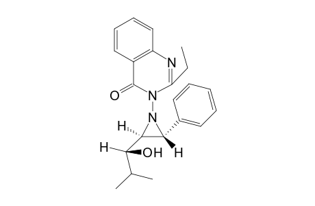 2-Ethyl-3-[(2S,3R)-2-((R)-1-hydroxy-2-methyl-propyl)-3-phenyl-aziridin-1-yl]-3H-quinazolin-4-one