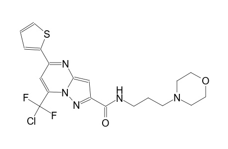 pyrazolo[1,5-a]pyrimidine-2-carboxamide, 7-(chlorodifluoromethyl)-N-[3-(4-morpholinyl)propyl]-5-(2-thienyl)-