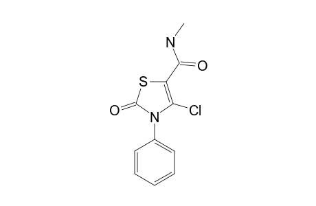 4-CHLORO-2-OXO-3-PHENYLTHIAZOLIDINE-5-N-METHYL-CARBOXAMIDE