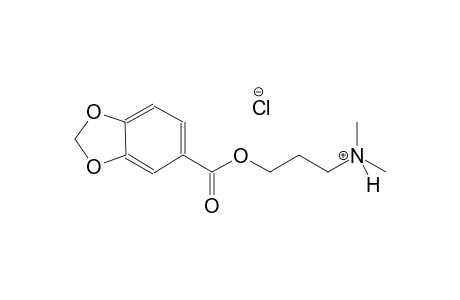 3-[(1,3-benzodioxol-5-ylcarbonyl)oxy]-N,N-dimethyl-1-propanaminium chloride