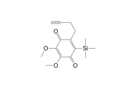 2,5-Cyclohexadiene-1,4-dione, 2-(3-butynyl)-5,6-dimethoxy-3-(trimethylsilyl)-