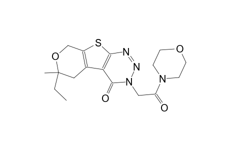 4H-pyrano[4',3':4,5]thieno[2,3-d][1,2,3]triazin-4-one, 6-ethyl-3,5,6,8-tetrahydro-6-methyl-3-[2-(4-morpholinyl)-2-oxoethyl]-