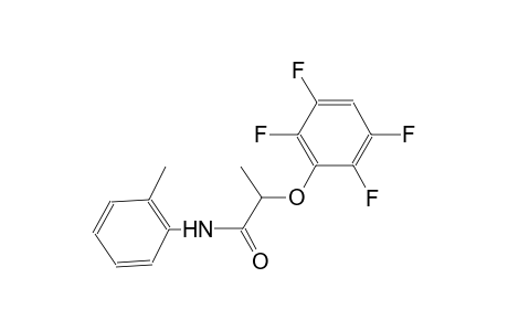 N-(2-methylphenyl)-2-(2,3,5,6-tetrafluorophenoxy)propanamide