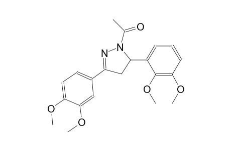 1-acetyl-5-(2,3-dimethoxyphenyl)-3-(3,4-dimethoxyphenyl)-4,5-dihydro-1H-pyrazole