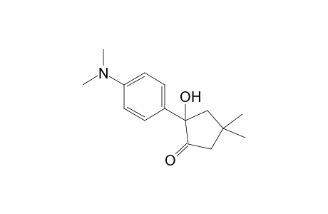 2-Hydroxy-4,4-dimethyl-2-[4-(dimethylamino)phenyl]cyclopentan-1-one