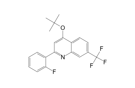 2-(2-fluorophenyl)-4-[(2-methylpropan-2-yl)oxy]-7-(trifluoromethyl)quinoline