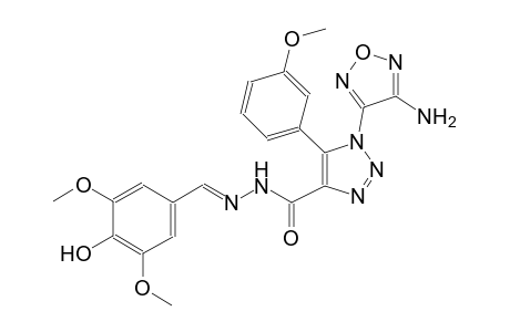 1-(4-amino-1,2,5-oxadiazol-3-yl)-N'-[(E)-(4-hydroxy-3,5-dimethoxyphenyl)methylidene]-5-(3-methoxyphenyl)-1H-1,2,3-triazole-4-carbohydrazide
