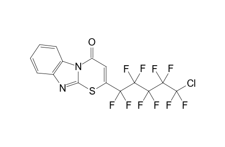 2-(5-Chloro-1,1,2,2,3,3,4,4,5,5-decafluoro-pentyl)-[1,3]thiazino[3,2-a]benzimidazol-4-one