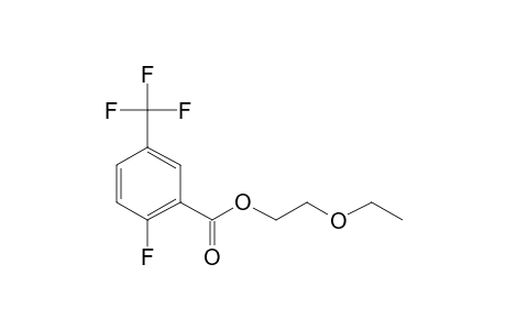 6-Fluoro-3-trifluoromethylbenzoic acid, 2-ethoxyethyl ester