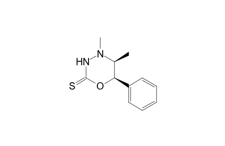 (5S,6R)-4,5-Dimethyl-6-phenyl-1,3,4-oxadiazinane-2-thione