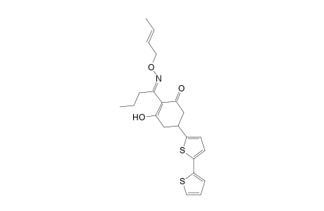 2-Cyclohexen-1-one, 5-[2,2'-bithiophen]-5-yl-2-[1-[(2-butenyloxy)imino]butyl]-3-hydroxy-, (?,E)-