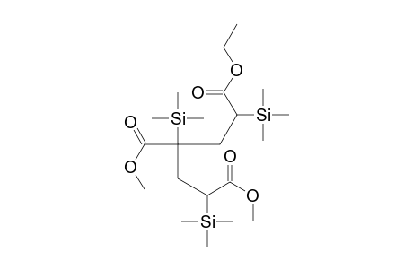 Ethyl Methyl 4-Methoxycarbonyl-2,4,6-tris(trimethylsilyl)-heptanedioate