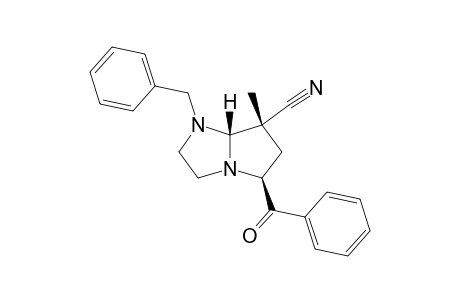 5-Benzoyl-1-benzyl-7-cyano-7-methylhexahydro-1H-pyrrolo[1,2-a]imidazole