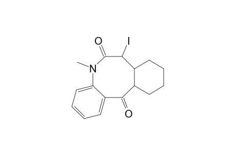 7a,8,9,10,11,11a-hexahydro-7-iodo-5-methyldibenz[b,e]azocin-6,12(5H,7H)-dione