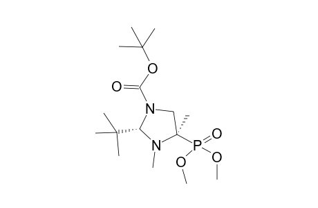 t-Butyl (2R,4R)-2-t-butyl-3,4-dimethyl-4-dimethoxyphosphoryl-1,3-imidazolidine-1-carboxylate