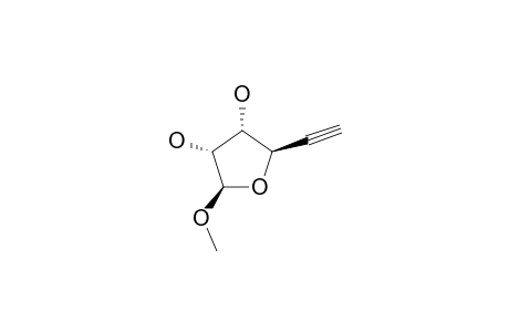 METHYL-5,6-DIDEOXY-BETA-D-RIBO-HEX-5-YNOFURANOSIDE