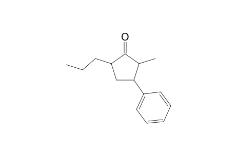 2-Methyl-3-phenyl-5-propyl-1-cyclopentanone