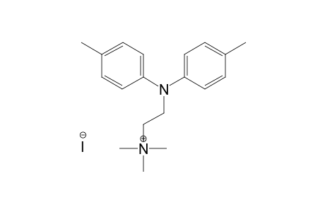 2-(di-p-tolylamino)-N,N,N-trimethylethanaminium iodide