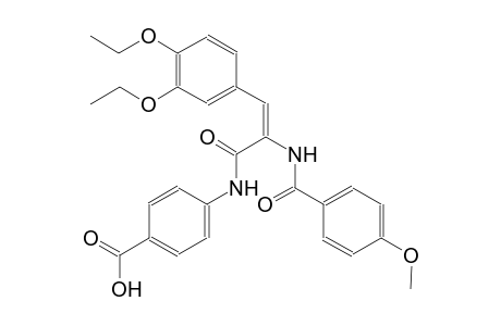 4-({(2E)-3-(3,4-diethoxyphenyl)-2-[(4-methoxybenzoyl)amino]-2-propenoyl}amino)benzoic acid