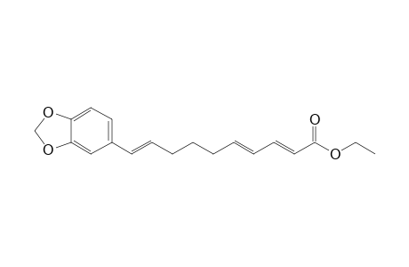 Ethyl 10-(3',4'-Methylenedioxyphenyl)-2E,4E,9E-decatrienoate