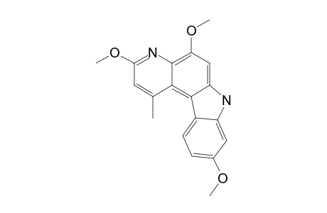 3,5,9-TRIMETHOXY-1-METHYL-7H-PYRIDO-[2,3-C]-CARBAZOLE