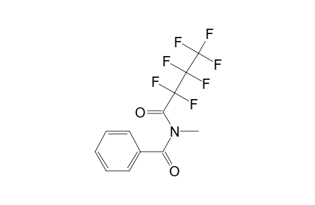 N-Methylbenzamide, N-heptafluorobutyryl-