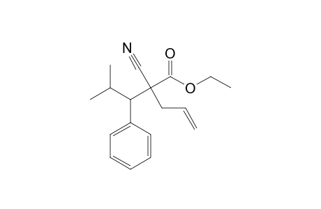 Ethyl 2-cyano-2-(2'-methyl-1'-phenylpropyl)pent-4-enoate