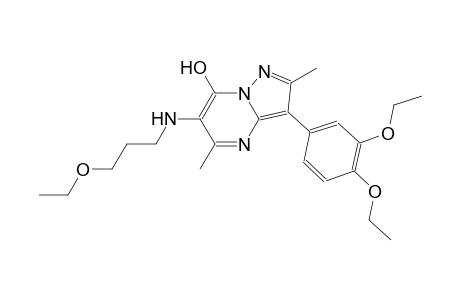 pyrazolo[1,5-a]pyrimidin-7-ol, 3-(3,4-diethoxyphenyl)-6-[(3-ethoxypropyl)amino]-2,5-dimethyl-