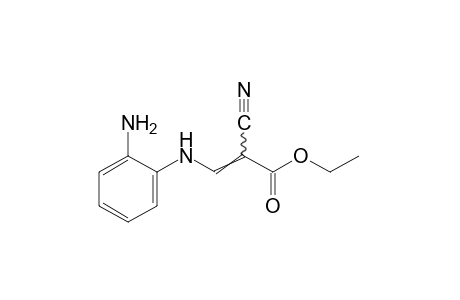 3-(o-aminoanilino)-2-cyanoacrylic acid, ethyl ester