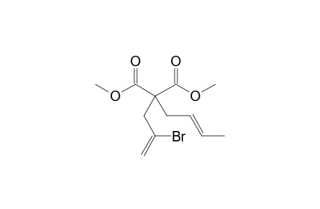 (E)-Dimethyl 2-bromoallylcrotylmalonate