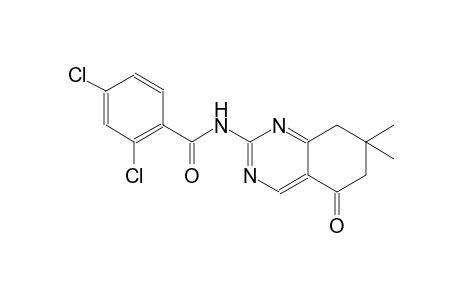2,4-dichloro-N-(7,7-dimethyl-5-oxo-5,6,7,8-tetrahydro-2-quinazolinyl)benzamide