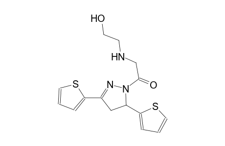 ethanol, 2-[[2-[4,5-dihydro-3,5-di(2-thienyl)-1H-pyrazol-1-yl]-2-oxoethyl]amino]-