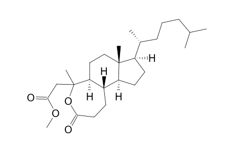 Methyl B-Homo-5-oxo-5,6-oxy-3,4-dinor-2,3-secocholestan-2-oate