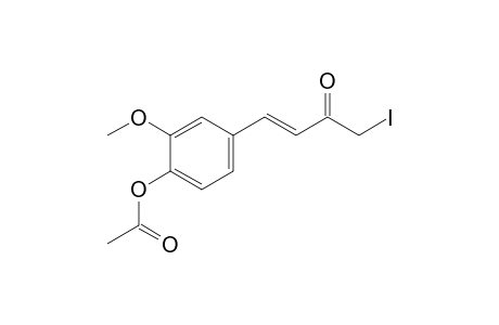 (E)-1-Iodo-4-(4-acetoxy-3-methoxyphenyl)but-3-en-2-one