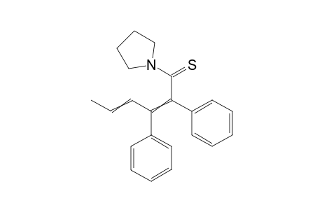 2,3-Diphenyl-2,4-hexadienthiopyrrolidine
