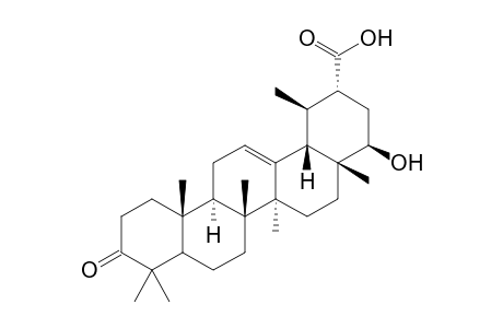 22.beta.-Hydroxy-3-oxo-12-ursen-30-oic acid