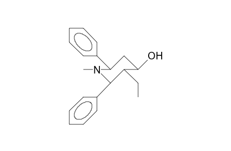 1-Aza-1-methyl-2E,6E-diphenyl-3E-ethyl-4E-cyclohexanol