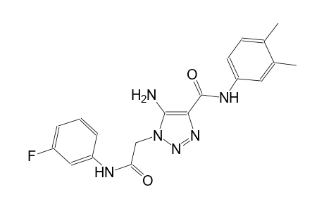 5-amino-N-(3,4-dimethylphenyl)-1-[2-(3-fluoroanilino)-2-oxoethyl]-1H-1,2,3-triazole-4-carboxamide