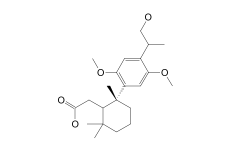 (2-(4-(2-HYDROXY-ISOPROPYL)-2,5-DIMETHOXY-PHENYL)-2,6,6-TRIMETHYL-CYCLOHEXYL-ETHANOIC-ACID