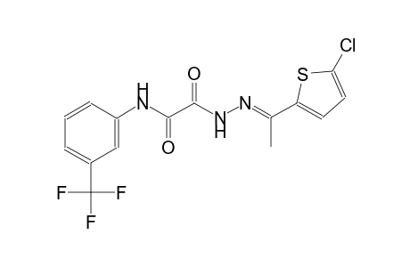 2-{(2E)-2-[1-(5-chloro-2-thienyl)ethylidene]hydrazino}-2-oxo-N-[3-(trifluoromethyl)phenyl]acetamide