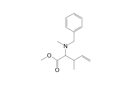 Methyl 2-[N-(benzyl)methylamino]-3-methylpent-4-enoate
