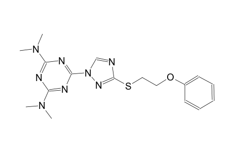 1,3,5-triazine-2,4-diamine, N~2~,N~2~,N~4~,N~4~-tetramethyl-6-[3-[(2-phenoxyethyl)thio]-1H-1,2,4-triazol-1-yl]-