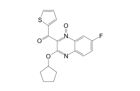 3-(CYCLOPENTYLOXY)-7-FLUORO-2-(THIOPHENE-2-CARBONYL)-QUINOXALINE-1-OXIDE