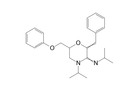 2-Benzylidene-N,4-diisopropyl-6-(phenoxymethyl)morpholine-3-imine2-Benzylidene-N,4-diisopropyl-6-(phenoxymethyl)morpholine-3-imine