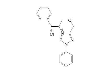 4-Benzyl-1-phenylmorpholino[4,3-a][1,3,5]triazolium chloride