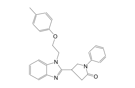 2-pyrrolidinone, 4-[1-[2-(4-methylphenoxy)ethyl]-1H-benzimidazol-2-yl]-1-phenyl-