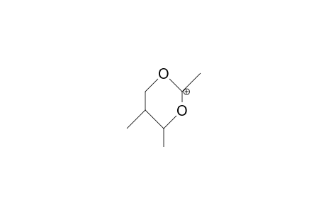 2-cis-4,5-Trimethyl-1,3-dioxan-2-ylium cation