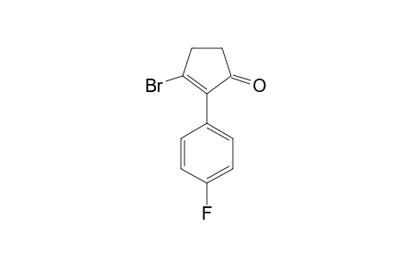 3-bromo-2-(4-fluorophenyl)cyclopent-2-en-1-one